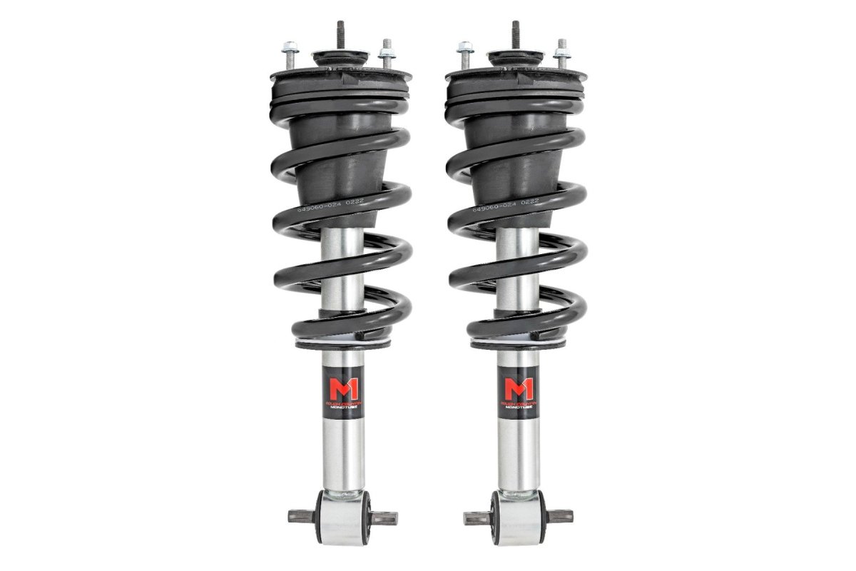GMC Sierra 1500 Lowering Struts - Rough Country - M1 Adjustable Monotube (-2 in) - '14-'18